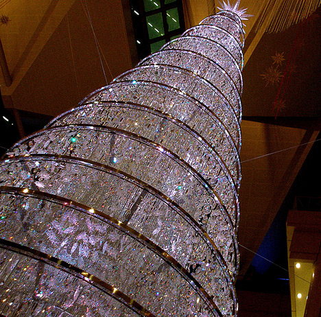 swarovski crystal Christmas tree