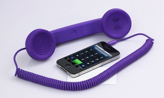 Anti radiation Purple Moshi Moshi 01H Retro Mobile Phone Handset